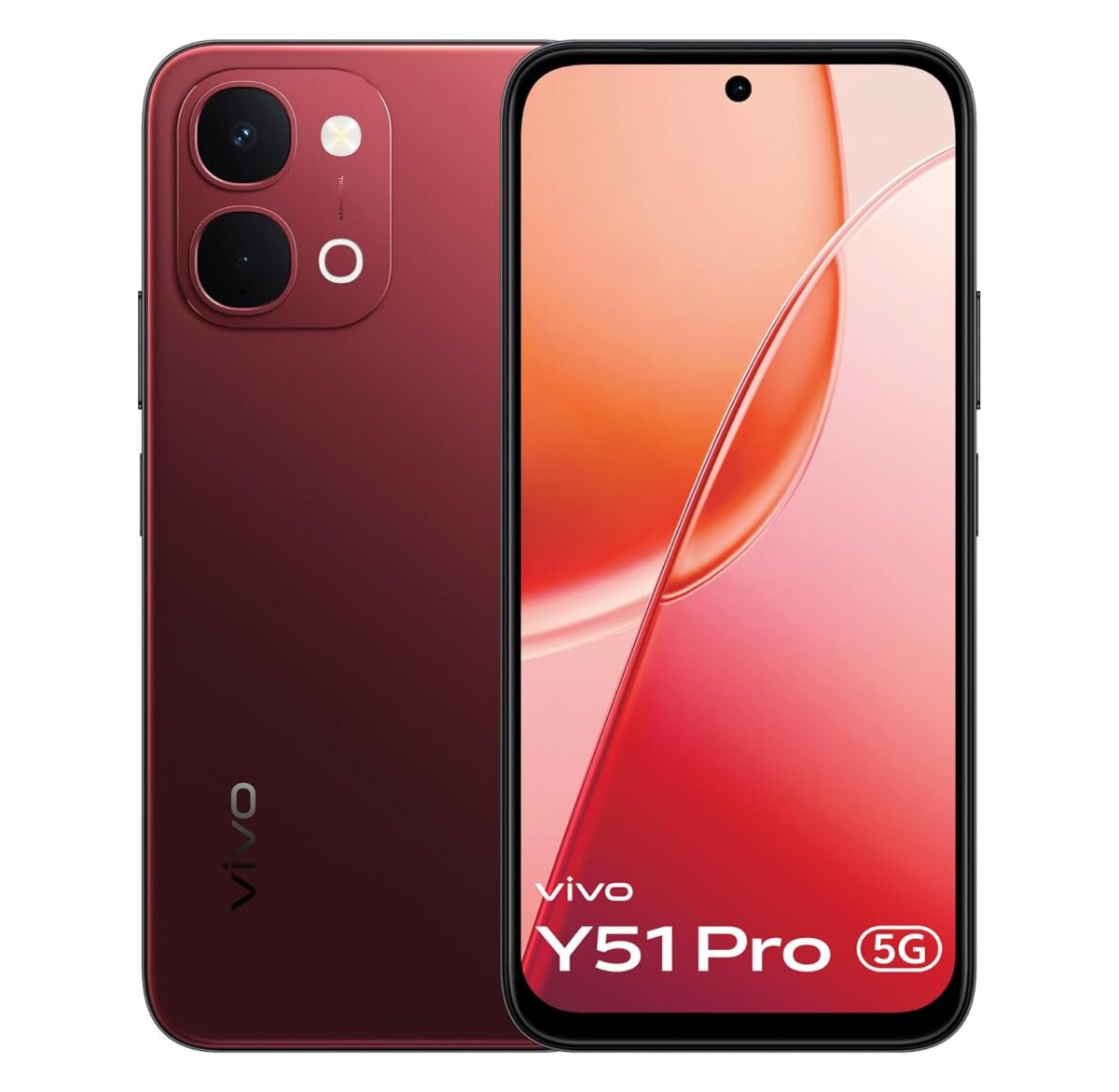 vivo Y51 Pro 5G (Festive Red, 8GB RAM, 128GB Storage)