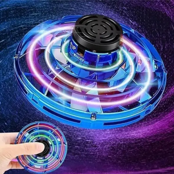 Mini UFO Flying Spinner Toy for Kids Indoor Outdoor Play