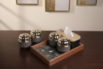 RichCraft Premium Dry Fruit Jar Set with Tissue Holder – Designer Table Organizer - Image 3