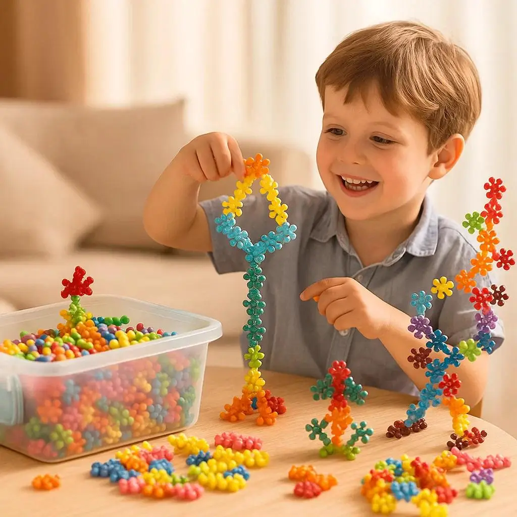 ToyMagic Star Interlink Construction Play Set for Kids Age 3 Plus
