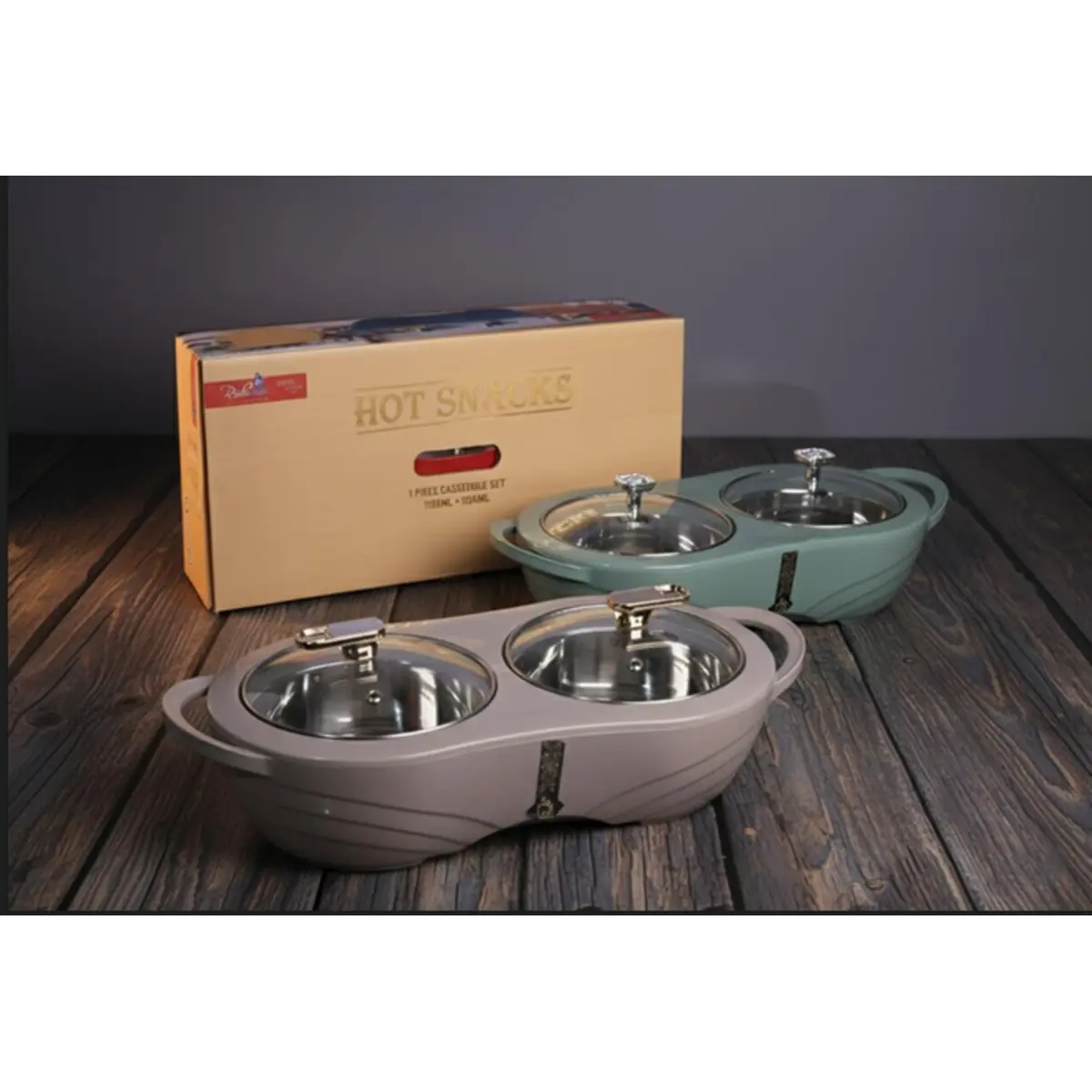 RichCraft insulated casserole set with glass lid