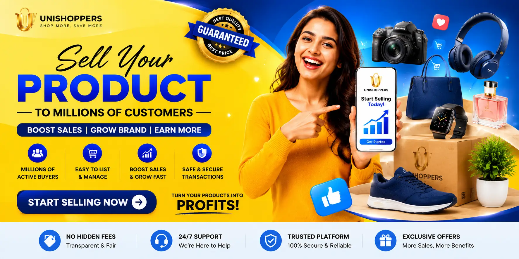 Boost sales with Unishoppers eCommerce solutions and global shopping services