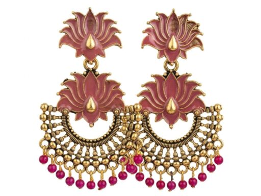 Pink - Antique Gold Finish