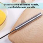 Stainless Steel Manual Hand Blender | Egg Beater | Milk, Lassi & Coffee Mixer | Kitchen Whisk - Image 3