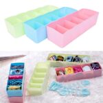 5 Compartment Drawer Organizer Storage Box (Pack of 2) | Socks, Underwear & Accessories Closet Organizer - Image 3