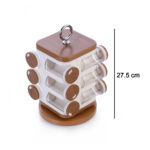 Ganesh 12-Jar Revolving Spice Rack | Premium Masala Box with Rotating Stand | Kitchen Spice Organizer - Image 4