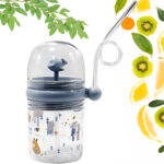 Baby Sippy Cup with Straw & Lid | Spill Proof Toddler Drinking Cup | BPA Free Water Bottle for Kids (1 Pc)