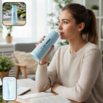 800ml Plastic Water Bottle | Leakproof Reusable Drinking Bottle | BPA-Free Sports, Gym, School & Office Water Bottle