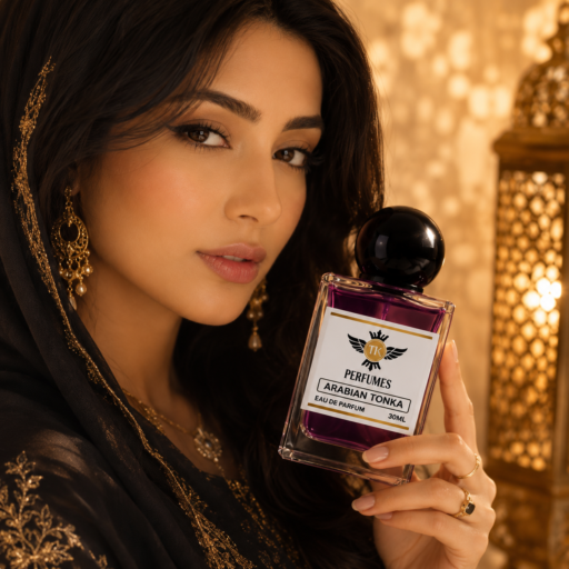 Arabian Tonka 30ML Eau de Parfum bottle with luxury packaging in golden and purple tones