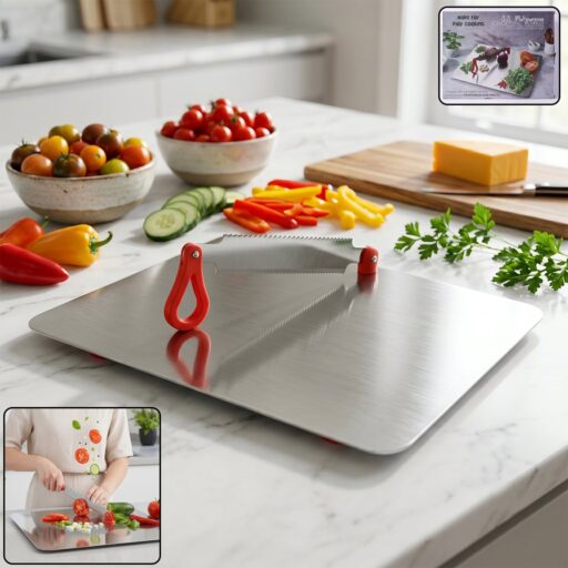 Stainless Steel Multipurpose Chopping Board – Hygienic & Durable Kitchen Cutting Board