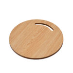 Wooden Round Chopping Board for Kitchen – Bamboo Cutting Board for Fruits, Vegetables, Bread & Cheese - Image 2