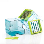 650ml 4-Blade Manual Vegetable Chopper | Hand Press Food Chopper for Vegetables & Fruits - Image 4