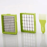 650ml 4-Blade Manual Vegetable Chopper | Hand Press Food Chopper for Vegetables & Fruits - Image 2