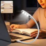 Mini Flexible USB LED Light Gooseneck Reading Lamp for Laptop – Portable Bendable USB Light for Keyboard, Study & Night Reading - Image 4