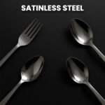 Premium Stainless Steel 24 Piece Cutlery Set with Elegant Storage Stand for Dining Table - Image 3