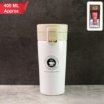 Wookey 400ML Stainless Steel Vacuum Insulated Coffee Flask With Flip Lock Lid unishoppers